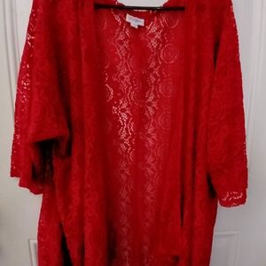 LuLaRoe Red Lace Ro